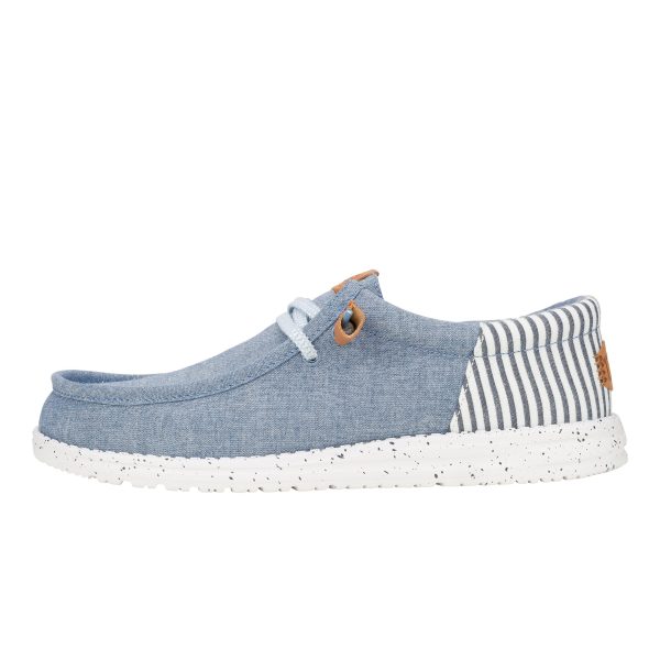 Wally Funk Seersucker - Faded Denim/Navy Blazer