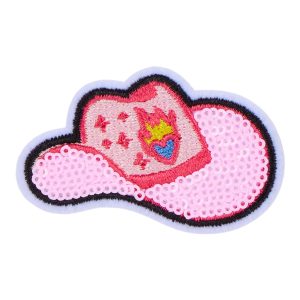 Pink Cowboy Hat Patch - Cowboy Hat Pink/Multi