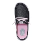 Wendy Youth Shimmer Flower - Charcoal