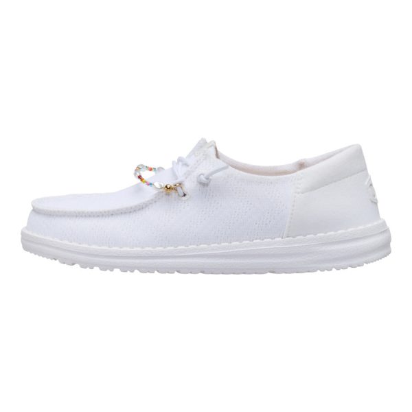 Wendy Funk Mesh Shoelry - White