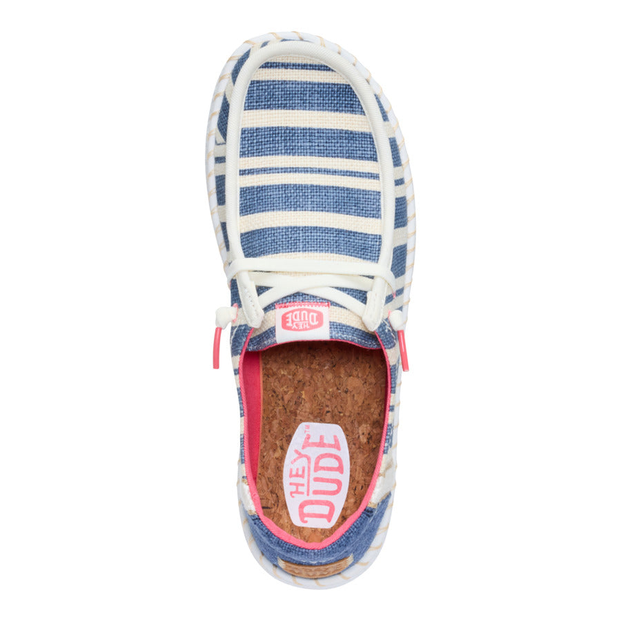 Wendy Espadrille Coast - Navy/White - Image 6