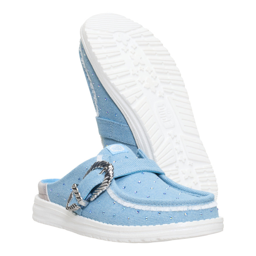 Wendy Slip Buckle Denim - Blue/Multi - Image 3