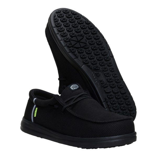 Wally Work Comp Toe Wide - Black/Black