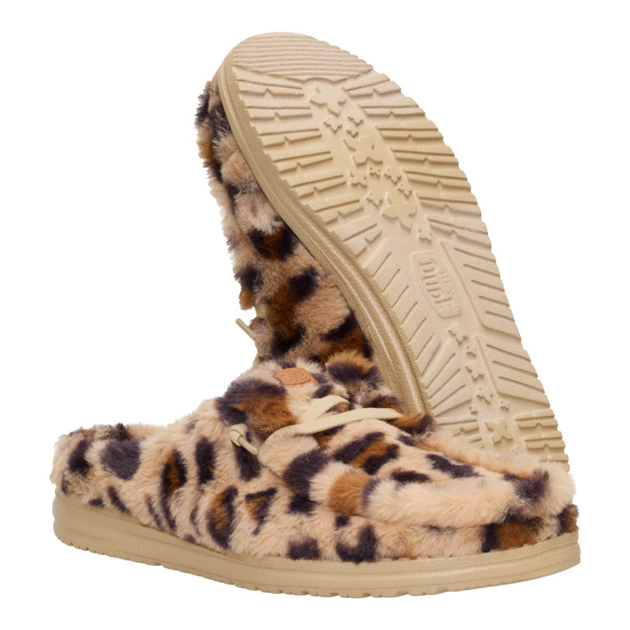 Wendy Slipper Leo Fur - Tan/Multi - Image 3