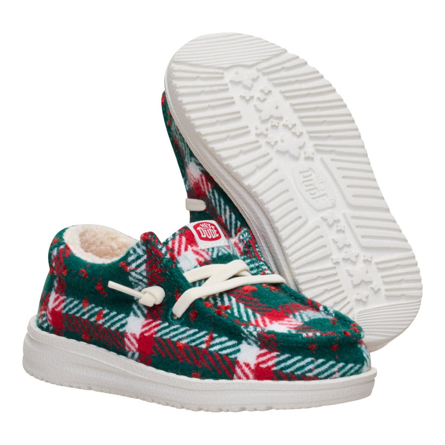 Wally Toddler Confetti Plaid Cozy - Red/Green/Multi - Image 3