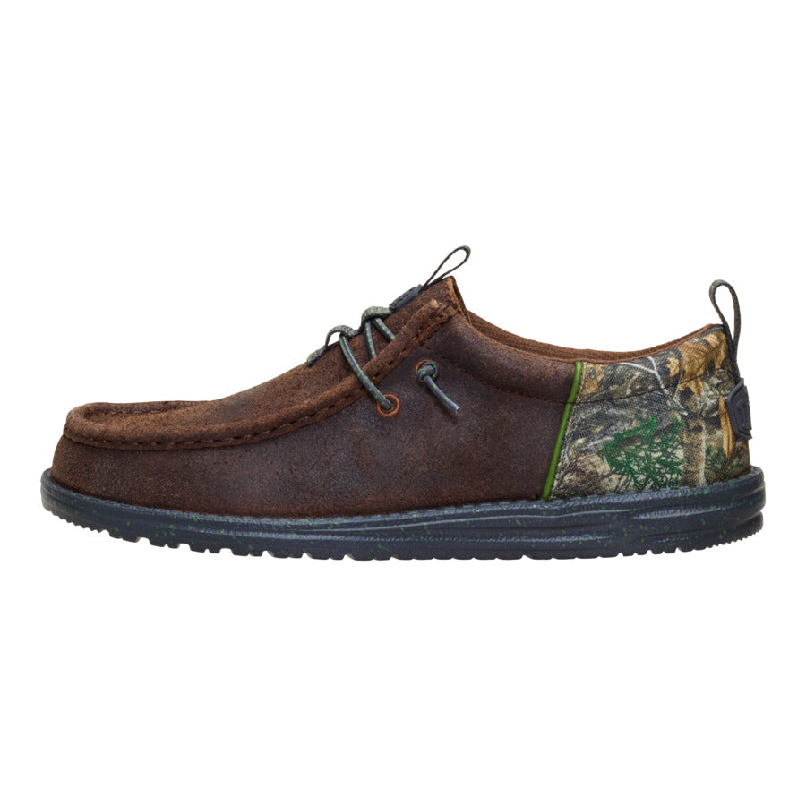 Wally Funk Realtree Edge Suede - Mole Brown/Camo